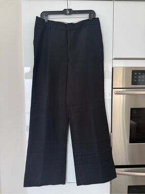 Banana Republic Woman’s Black Dress Pants Linen Blend Size 10 EUC!